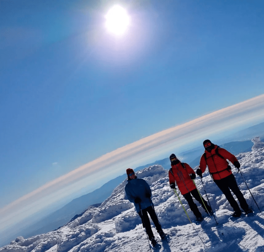 ruta raquetas navacerrada desde la cima
